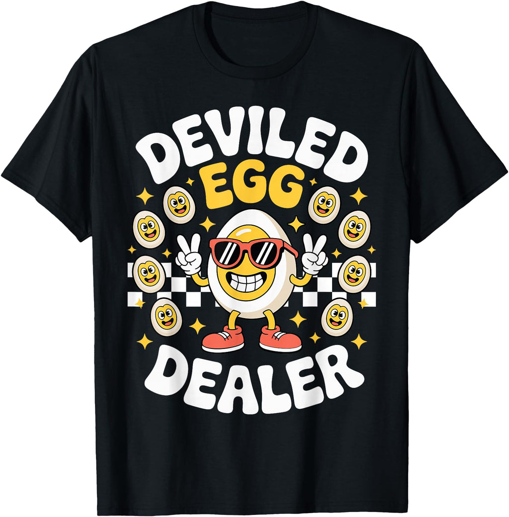Handcrafted Deviled Egg Dealer T-Shirt - Fun Novelty Design for Adults - T-Shirt, Sweatshirt, Hoodie