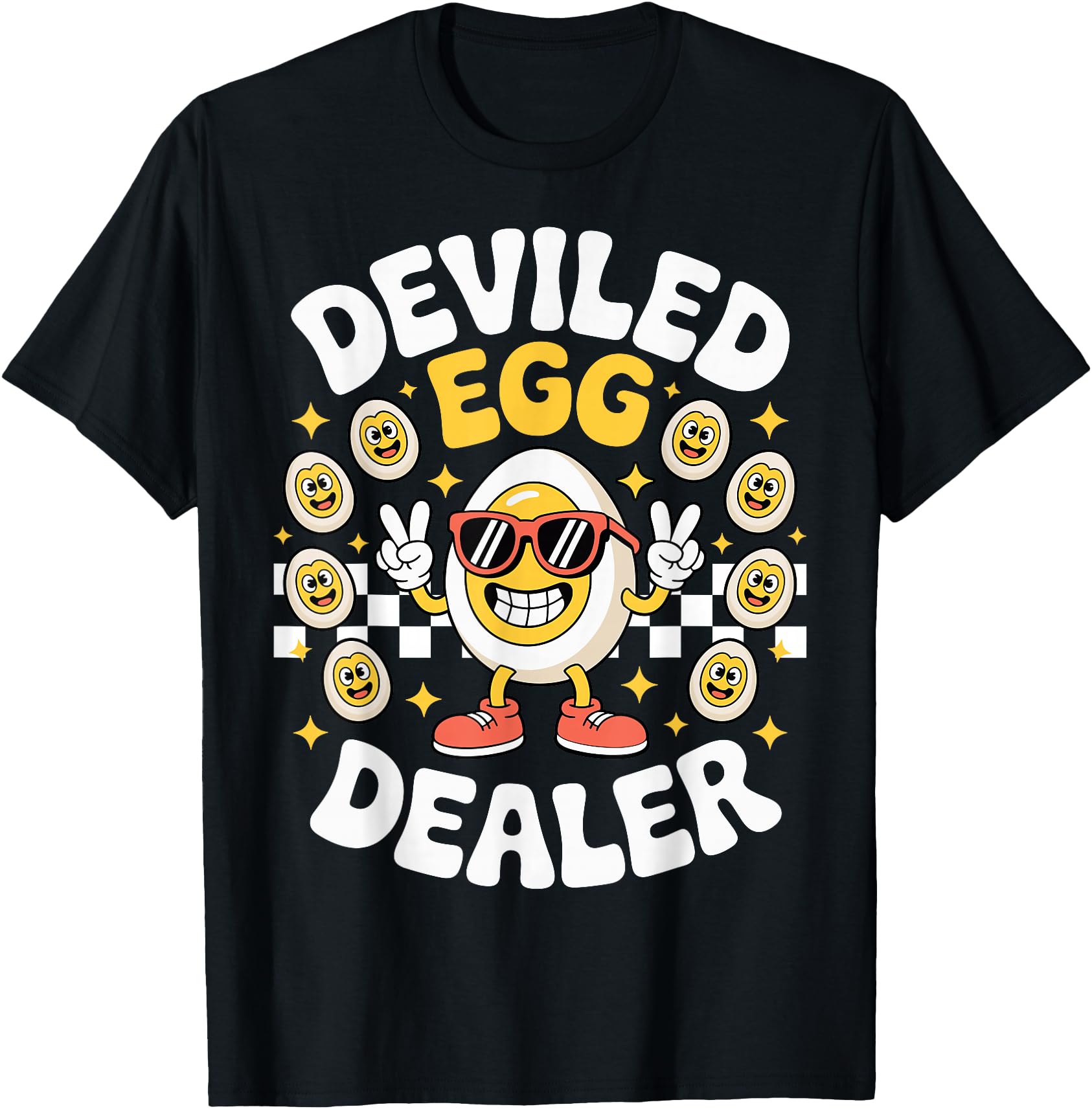 Handcrafted Deviled Egg Dealer T-Shirt - Fun Novelty Design for Adults - T-Shirt, Sweatshirt, Hoodie