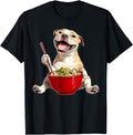 Pitbull Dog Ramen Japanese Noodles Hoodie - Streetwear Style Unisex - T-Shirt, Sweatshirt, Hoodie
