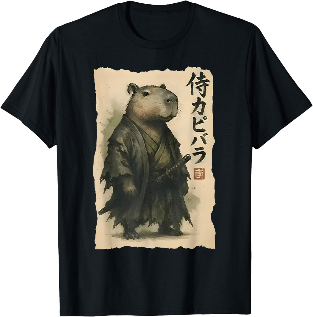 Exclusive Samurai Capybara Capybara T-Shirt - Novelty Apparel Men Women - T-Shirt, Sweatshirt, Hoodie