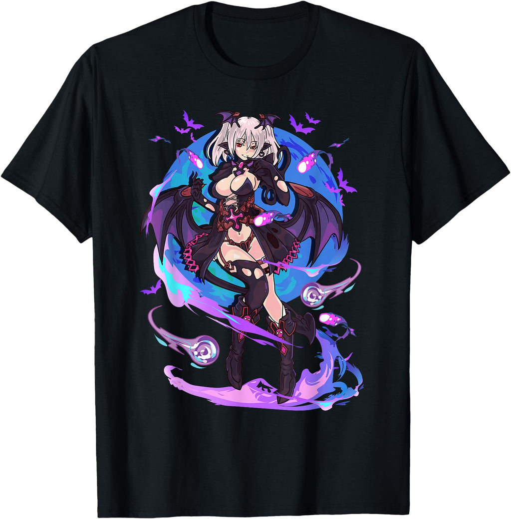 Anime Demon Japanese Aesthetic Waifu T-Shirt - Unique Graphic Men Women - T-Shirt, Sweatshirt, Hoodie