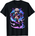 Anime Demon Japanese Aesthetic Waifu T-Shirt - Unique Graphic Men Women - T-Shirt, Sweatshirt, Hoodie