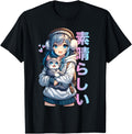 Handcrafted Anime Cat Cat Kawaii Hoodie - Casual Everyday Wear Unisex - T-Shirt, Sweatshirt, Hoodie