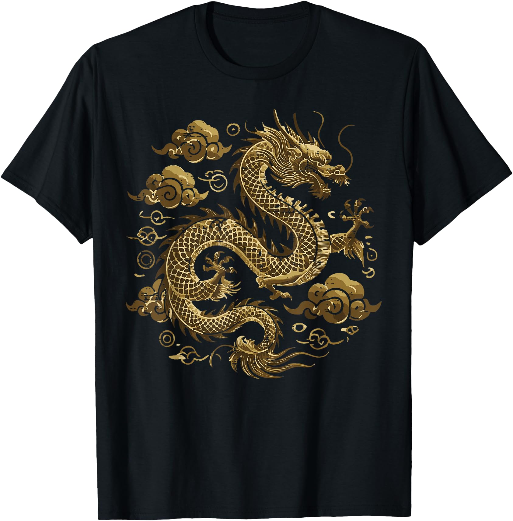 Exclusive Asian Dragon Clouds Chinese T-Shirt - Fun Novelty Design Unisex - T-Shirt, Sweatshirt, Hoodie