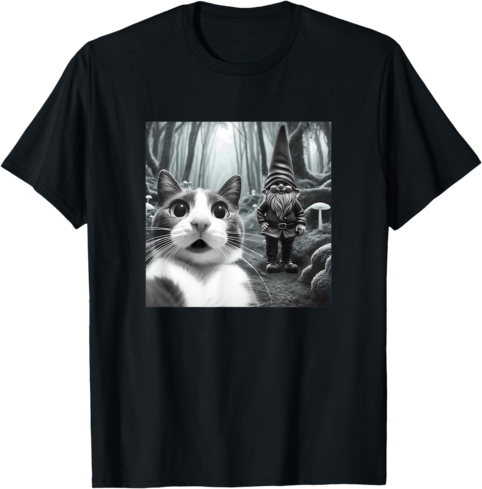 Exclusive Cat Selfie Gnome Sweatshirt - Casual Everyday Wear for Adults - T-Shirt, Sweatshirt, Hoodie