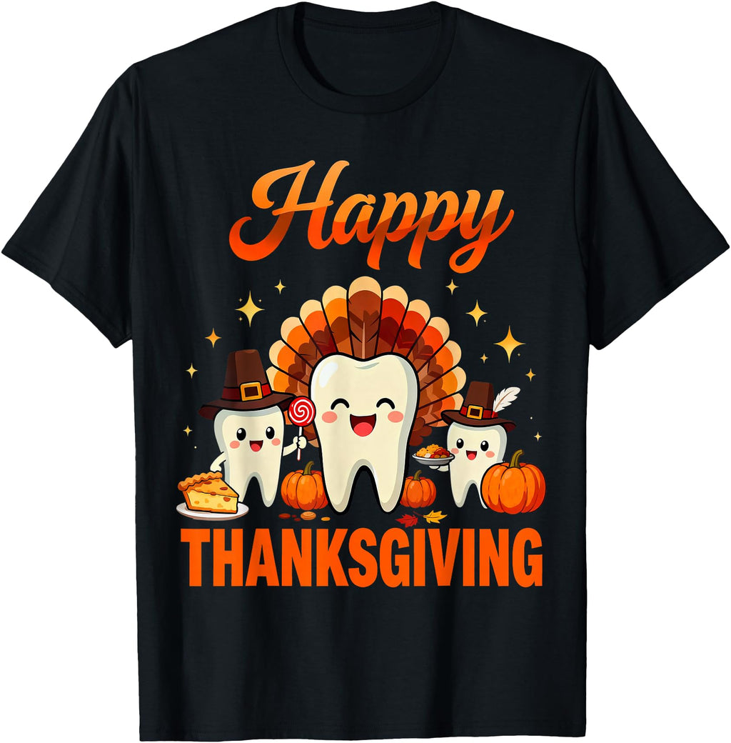 Original Dental Turkey Rdh Happy Hoodie - Aesthetic Graphic Men Women - T-Shirt, Sweatshirt, Hoodie