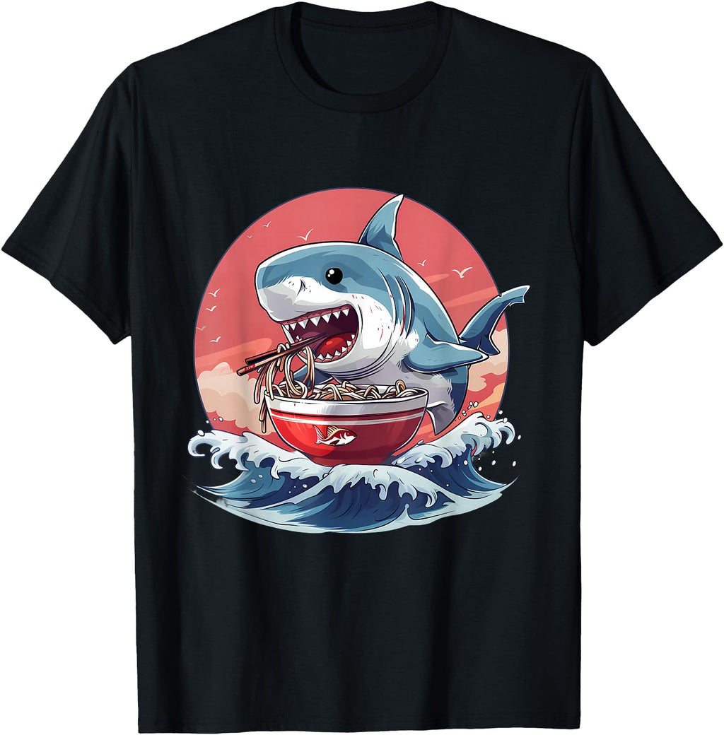 Original Sea Animal Japanese Noodles T-Shirt - Custom Art Print Unisex - T-Shirt, Sweatshirt, Hoodie