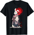 Handcrafted Samurai Bunny Shirts T-Shirt - Custom Art Print Men Women - T-Shirt, Sweatshirt, Hoodie