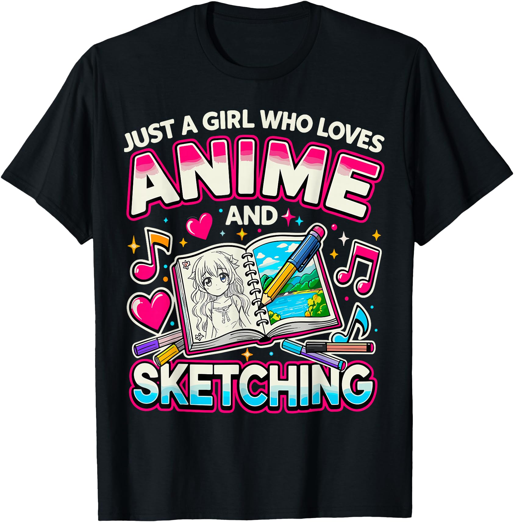 Authentic Manga Art Just Who Loves Sweatshirt - Minimalist Print Men Women - T-Shirt, Sweatshirt, Hoodie