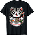 Exclusive Cat Ramen Noodles Anime Sweatshirt - Custom Art Print Unisex - T-Shirt, Sweatshirt, Hoodie
