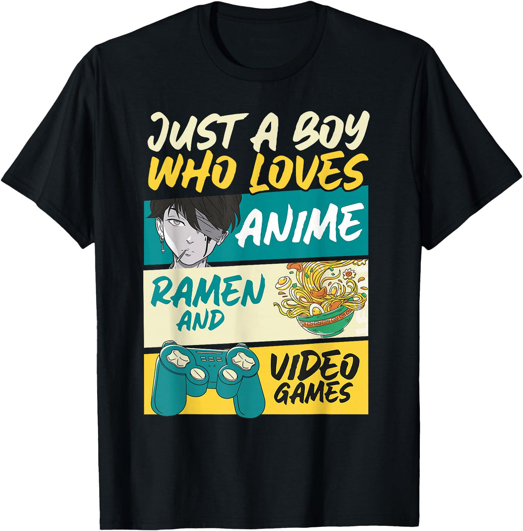Authentic Just Who Loves Anime Ramen T-Shirt - Streetwear Style Men Women - T-Shirt, Sweatshirt, Hoodie