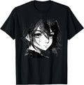 Anime Anime Eyes Ink Art Sketch Hoodie - Custom Art Print Men Women - T-Shirt, Sweatshirt, Hoodie