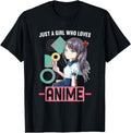 Just Who Loves Anime Animator T-Shirt - Casual Everyday Wear Men Women - T-Shirt, Sweatshirt, Hoodie