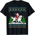 Exclusive Ugly Tree Santa Riding Hoodie - Fun Novelty Design for Adults - T-Shirt, Sweatshirt, Hoodie