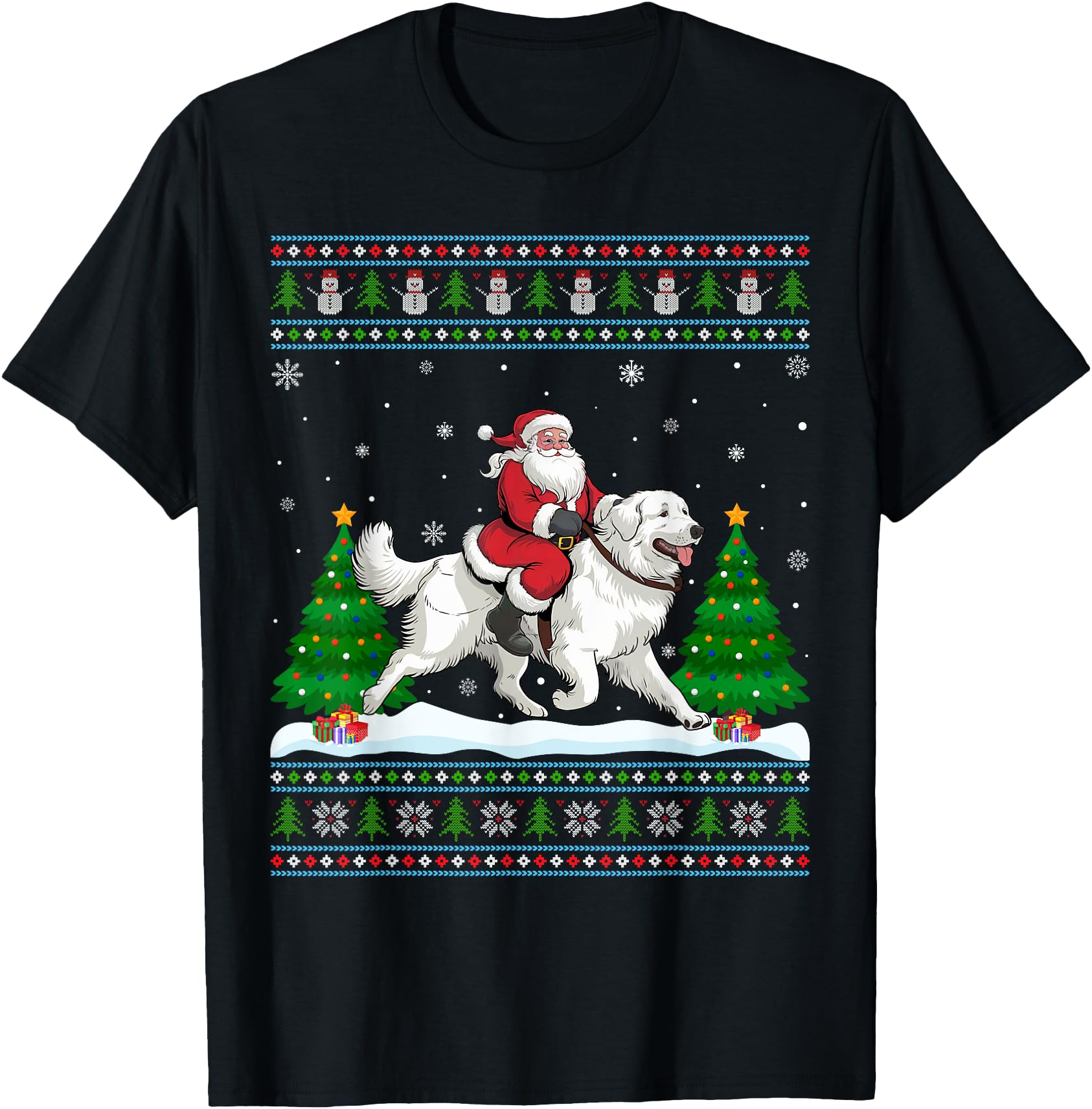 Exclusive Ugly Tree Santa Riding Hoodie - Fun Novelty Design for Adults - T-Shirt, Sweatshirt, Hoodie