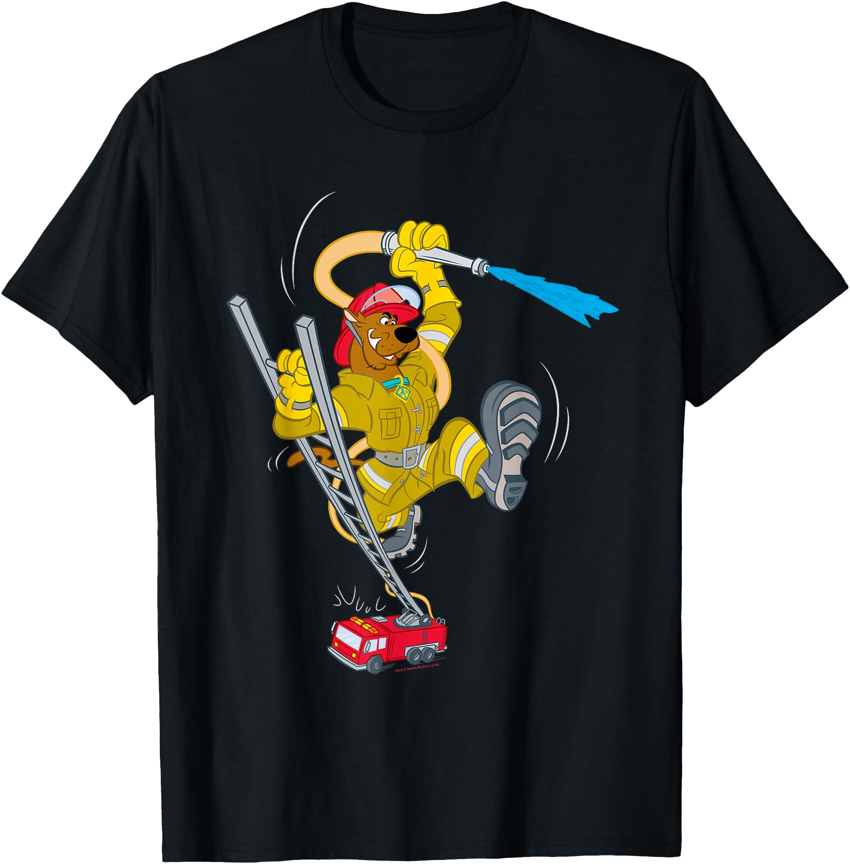 Original Scooby Doo Firefighter Artist T-Shirt - Trendy Graphic Unisex - T-Shirt, Sweatshirt, Hoodie