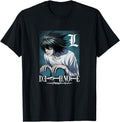 Death Note L Crouching Logo Anime T-Shirt - Unique Graphic for Adults - T-Shirt, Sweatshirt, Hoodie