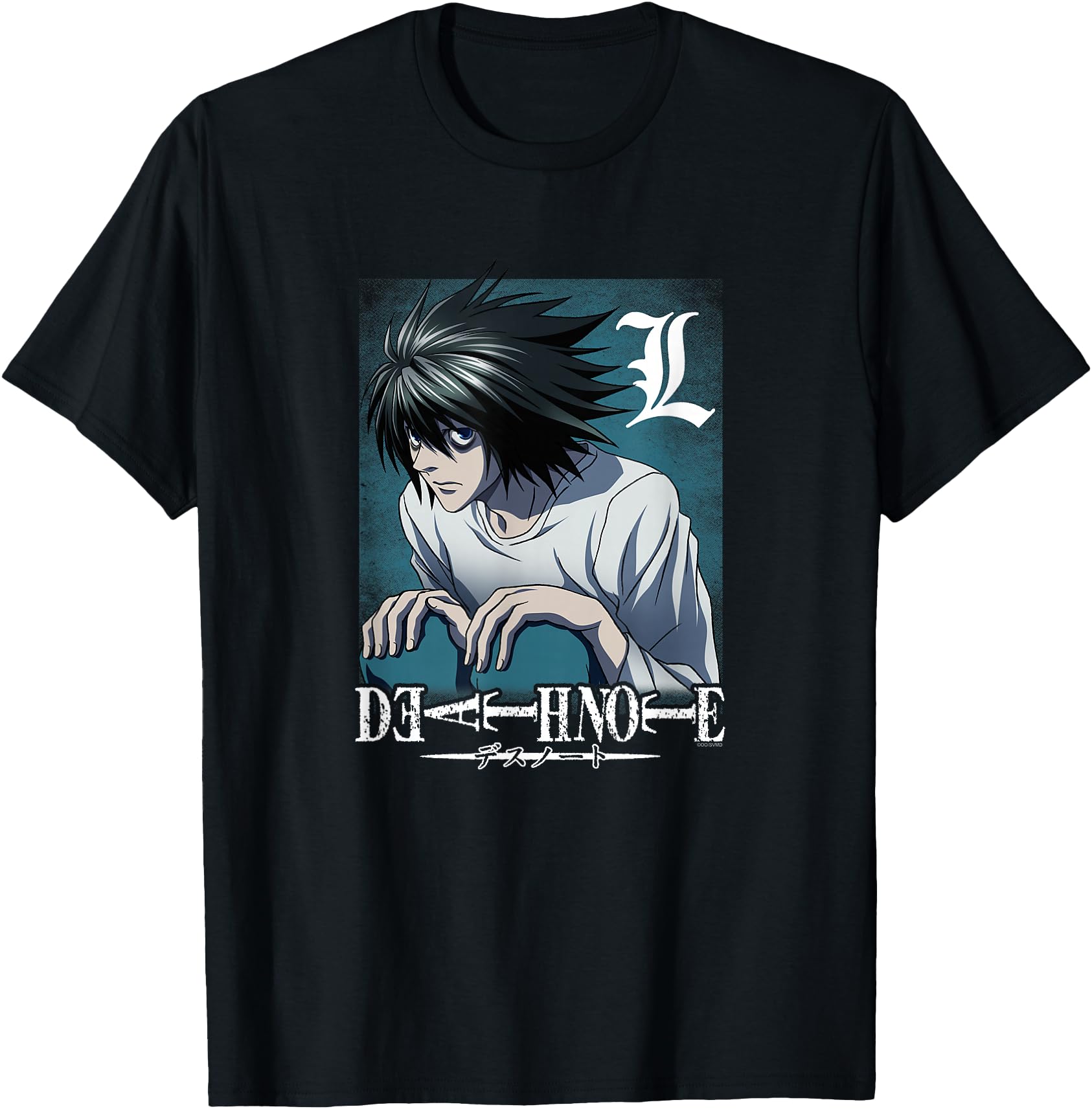 Authentic Death Note L Crouching Sweatshirt - Custom Art Print for Adults - T-Shirt, Sweatshirt, Hoodie