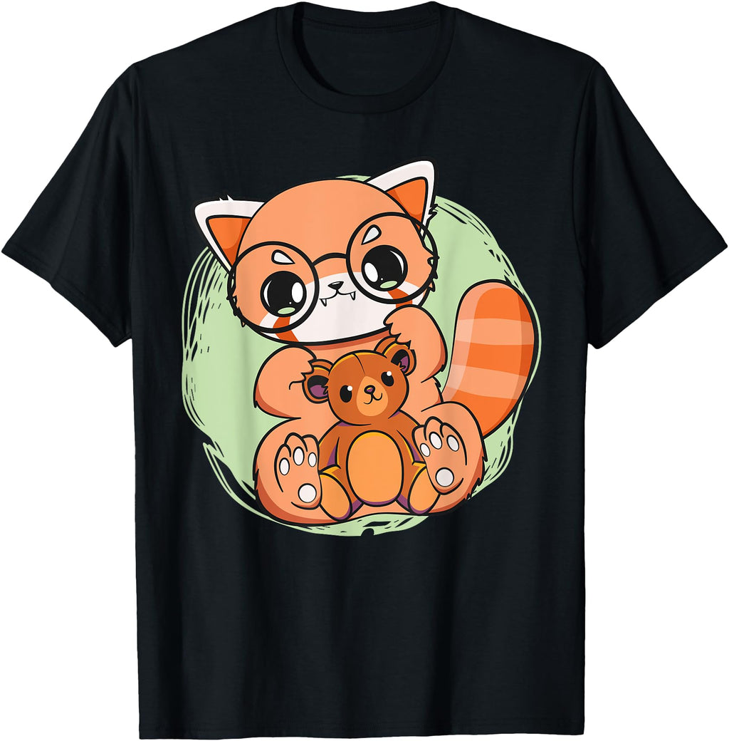 Handcrafted Red Panda Teddy Bear Sweatshirt - Novelty Apparel Men Women - T-Shirt, Sweatshirt, Hoodie