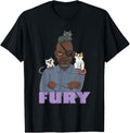 Marvel Marvels Nick Fury Flerken Chibi T-Shirt - Unique Graphic for Adults - T-Shirt, Sweatshirt, Hoodie
