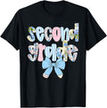 Handcrafted Second Grade Coquette Bow Sweatshirt - Minimalist Print Unisex - T-Shirt, Sweatshirt, Hoodie