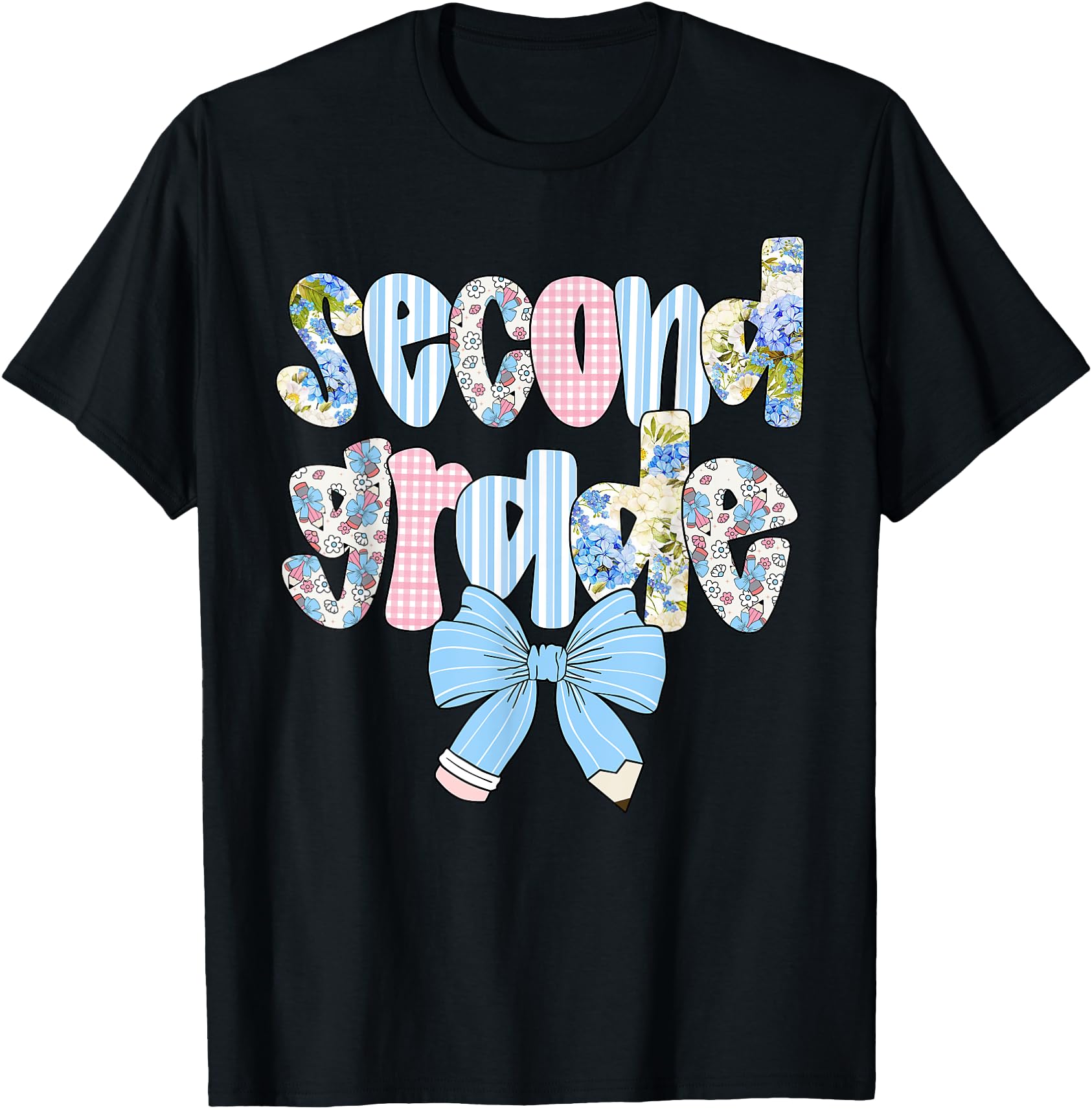 Handcrafted Second Grade Coquette Bow Sweatshirt - Minimalist Print Unisex - T-Shirt, Sweatshirt, Hoodie