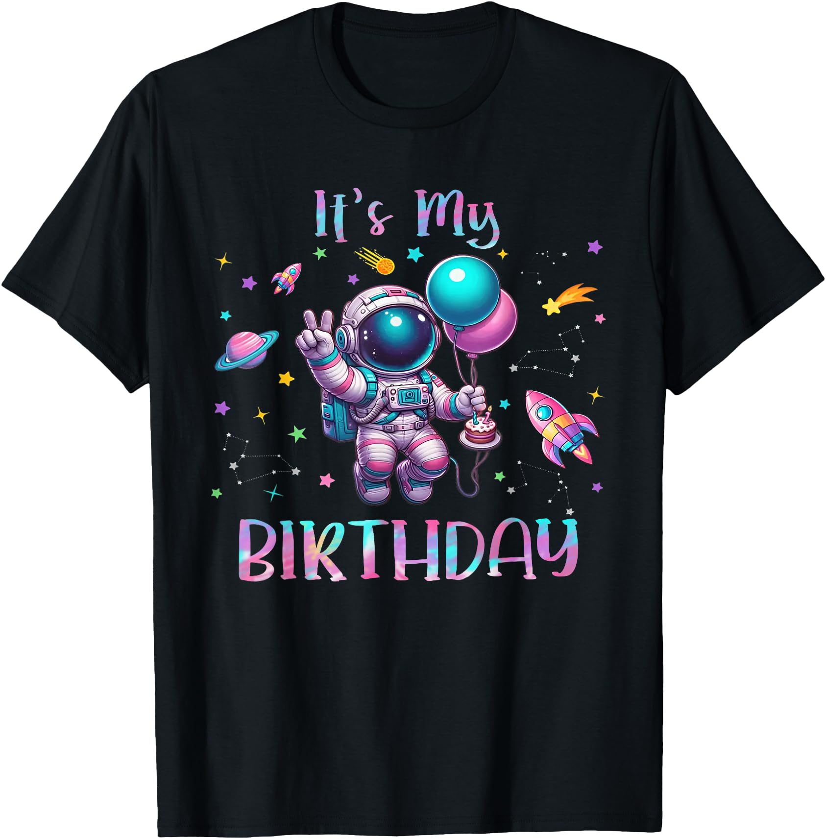 It S My Astronaut Decoration Bday Party T-Shirt - Graphic Print Men Women - T-Shirt, Sweatshirt, Hoodie