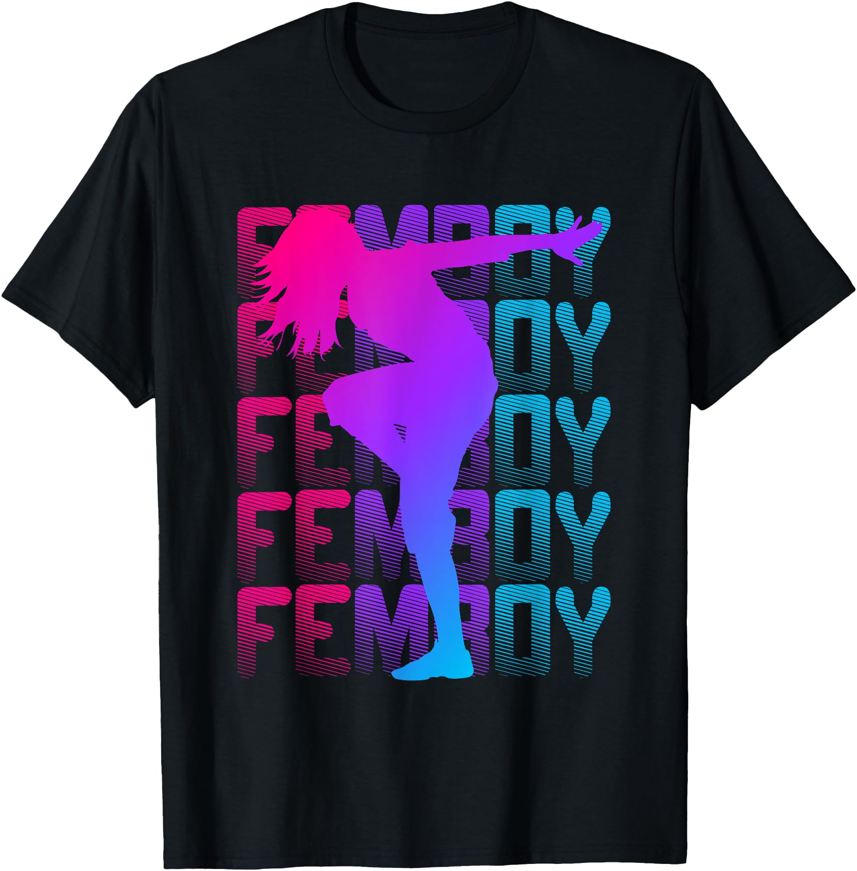 Authentic Femboy Anime Dancing Fem Hoodie - Fun Novelty Design Men Women - T-Shirt, Sweatshirt, Hoodie