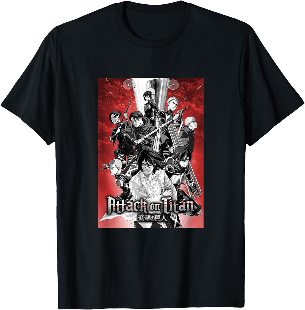Attack Titan Season 4 Red Sky Sweatshirt - Novelty Apparel for Adults - T-Shirt, Sweatshirt, Hoodie