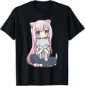 Handcrafted Anime And Cats Kawaii Teen Hoodie - Custom Art Print Men Women - T-Shirt, Sweatshirt, Hoodie