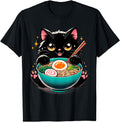 Exclusive Ramen Cat Kawaii Anime Hoodie - Casual Everyday Wear for Adults - T-Shirt, Sweatshirt, Hoodie