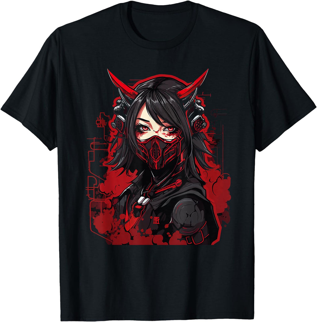 Handcrafted Anime Gothic Waifu T-Shirt - Streetwear Style for Adults - T-Shirt, Sweatshirt, Hoodie
