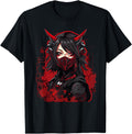 Handcrafted Anime Gothic Waifu T-Shirt - Streetwear Style for Adults - T-Shirt, Sweatshirt, Hoodie