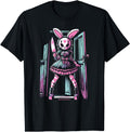 Handcrafted Pastel Goth Bunny Mask Sweatshirt - Streetwear Style Unisex - T-Shirt, Sweatshirt, Hoodie