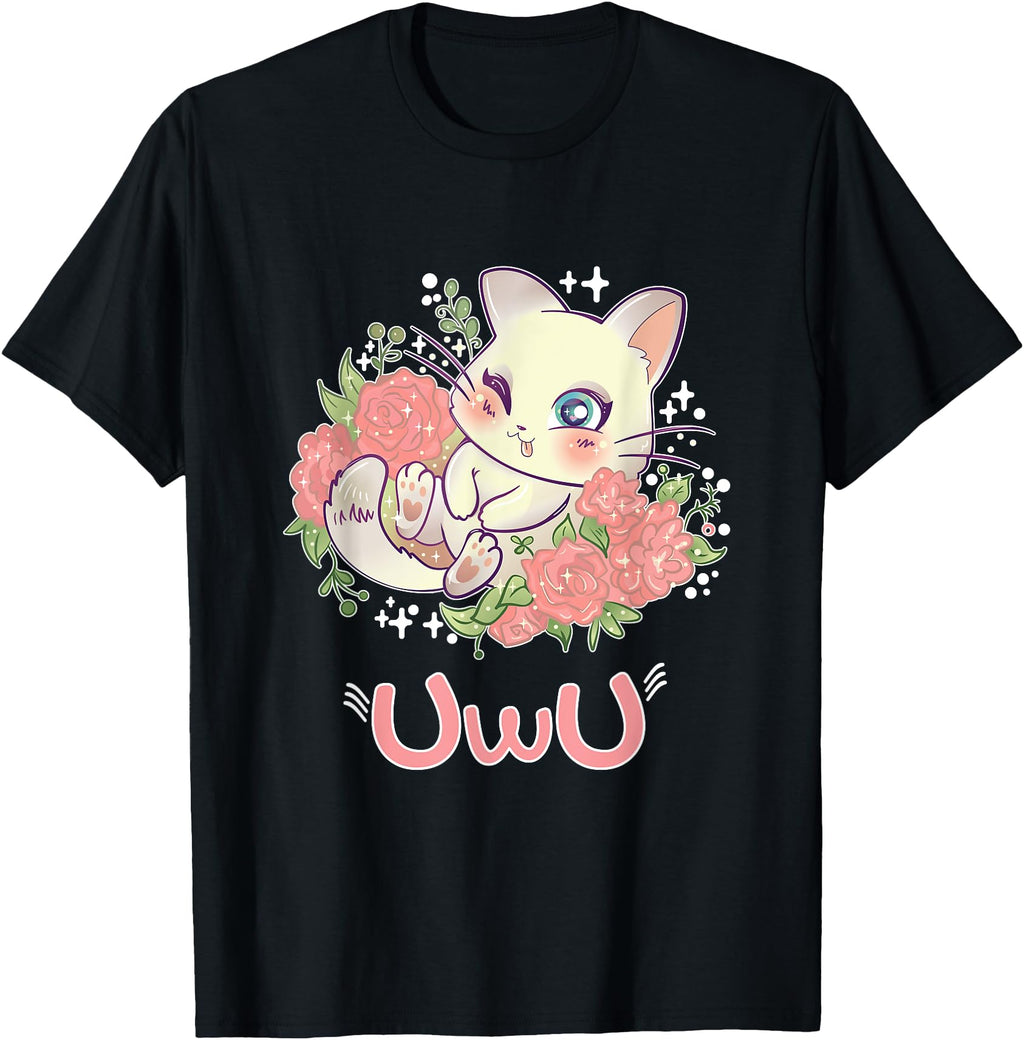 Exclusive Kawaii I Uwu Cat I Kawaii Meme T-Shirt - Graphic Print Unisex - T-Shirt, Sweatshirt, Hoodie