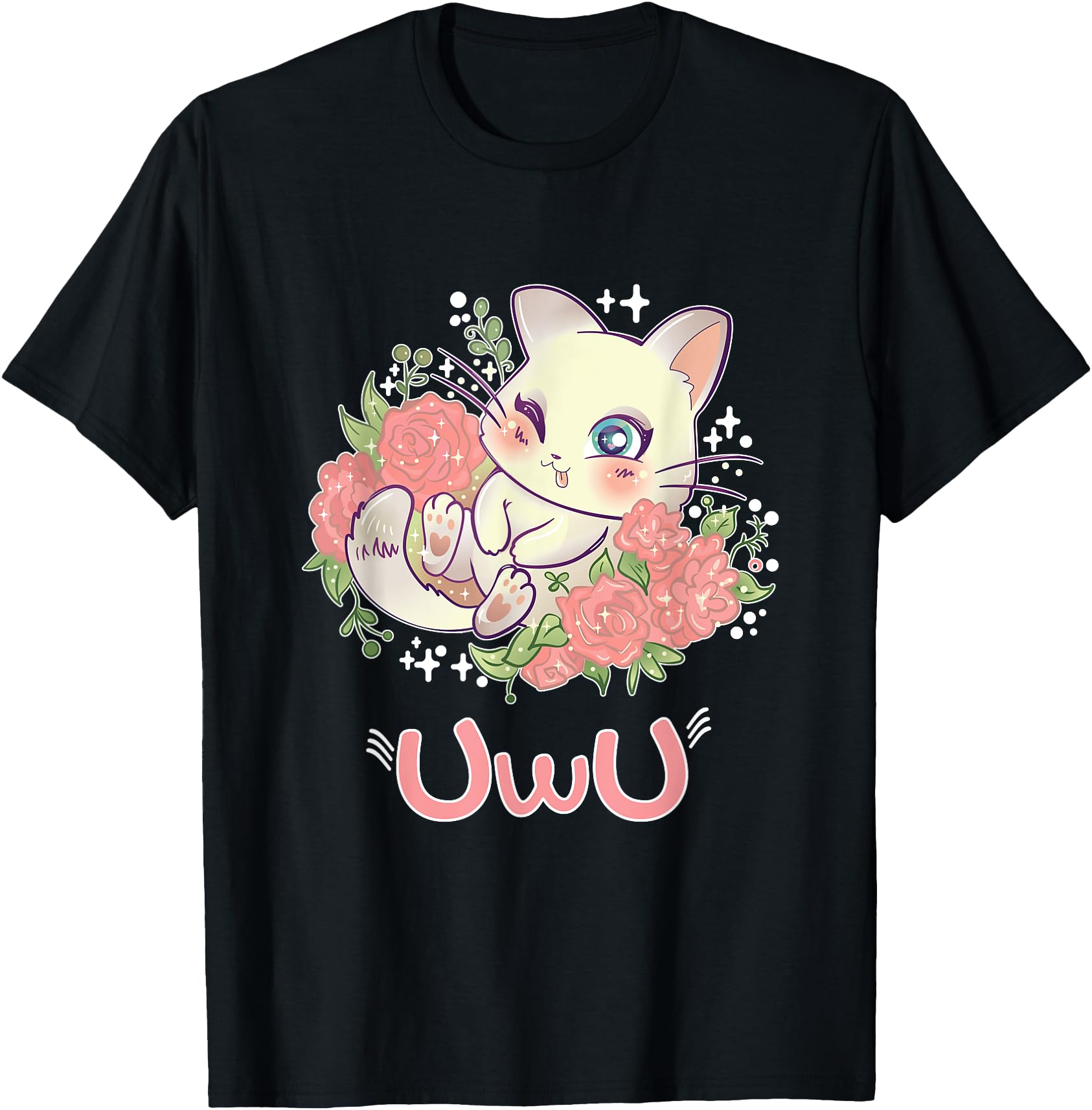 Exclusive Kawaii I Uwu Cat I Kawaii Meme T-Shirt - Graphic Print Unisex - T-Shirt, Sweatshirt, Hoodie
