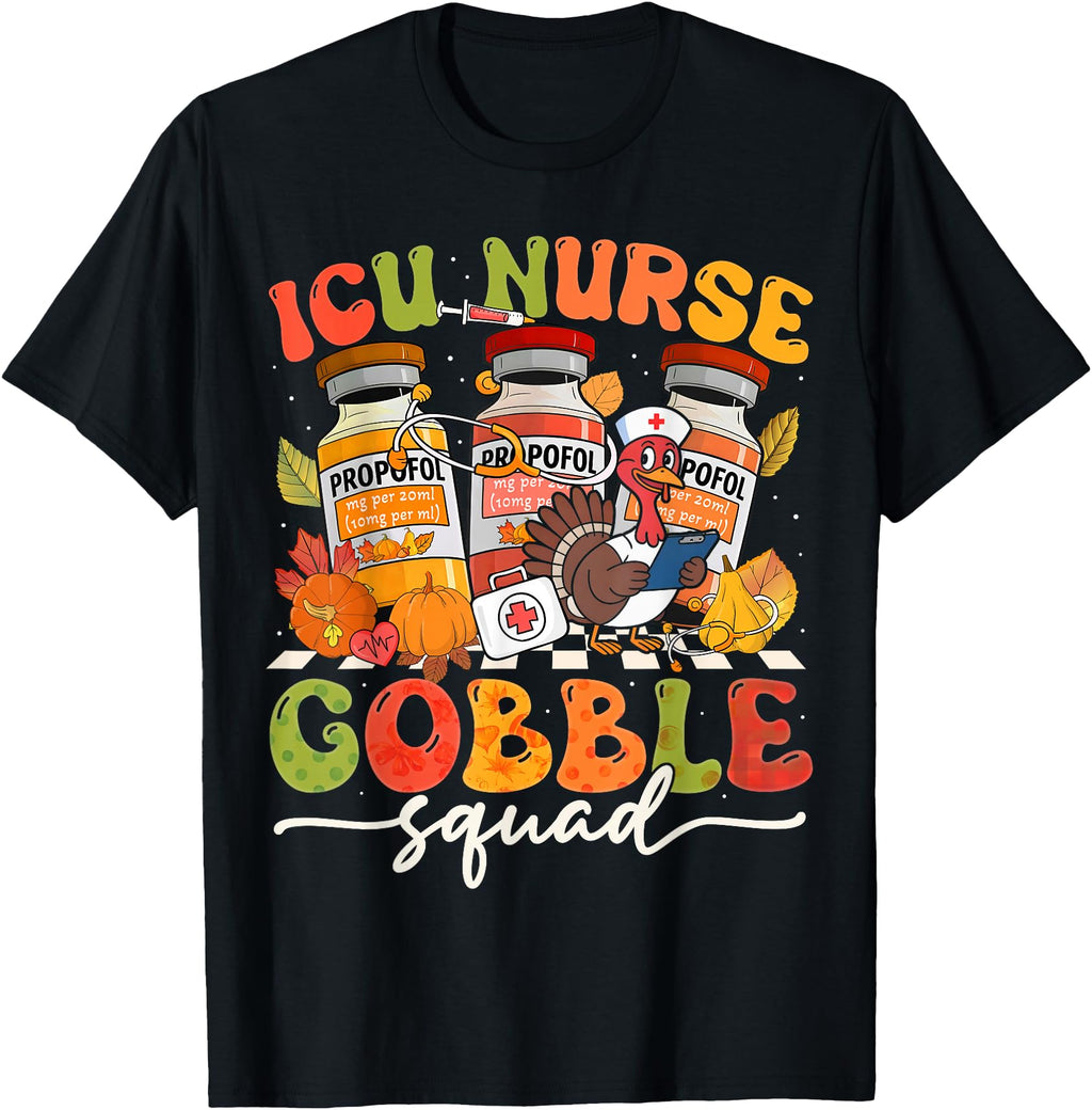 Original Thanksgiving Icu Nurse T-Shirt - Casual Everyday Wear Men Women - T-Shirt, Sweatshirt, Hoodie