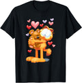 Garfield Hugging Pooky Hearts 3D Hoodie - Streetwear Style Men Women - T-Shirt, Sweatshirt, Hoodie