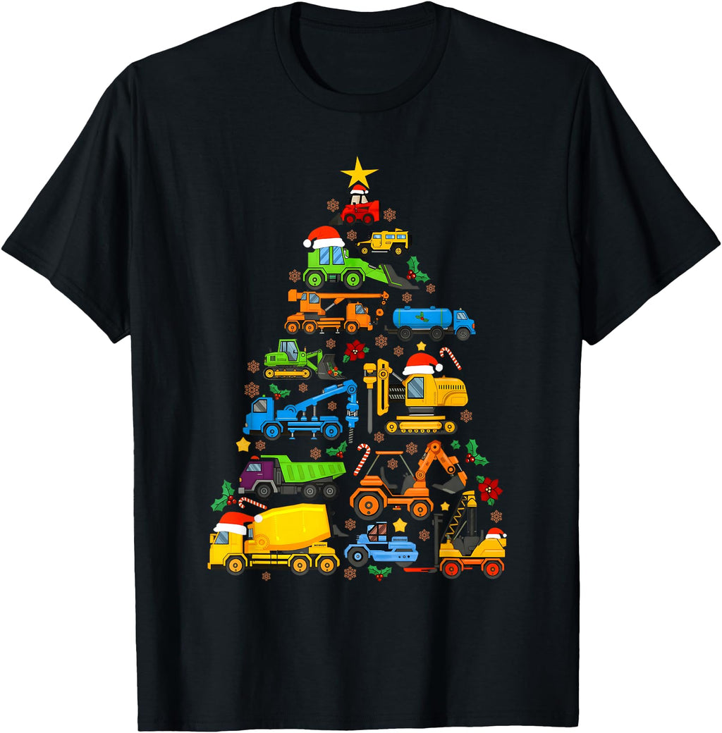 Construction Vehicles Truck Tree Rare T-Shirt - Fun Novelty Design Unisex - T-Shirt, Sweatshirt, Hoodie
