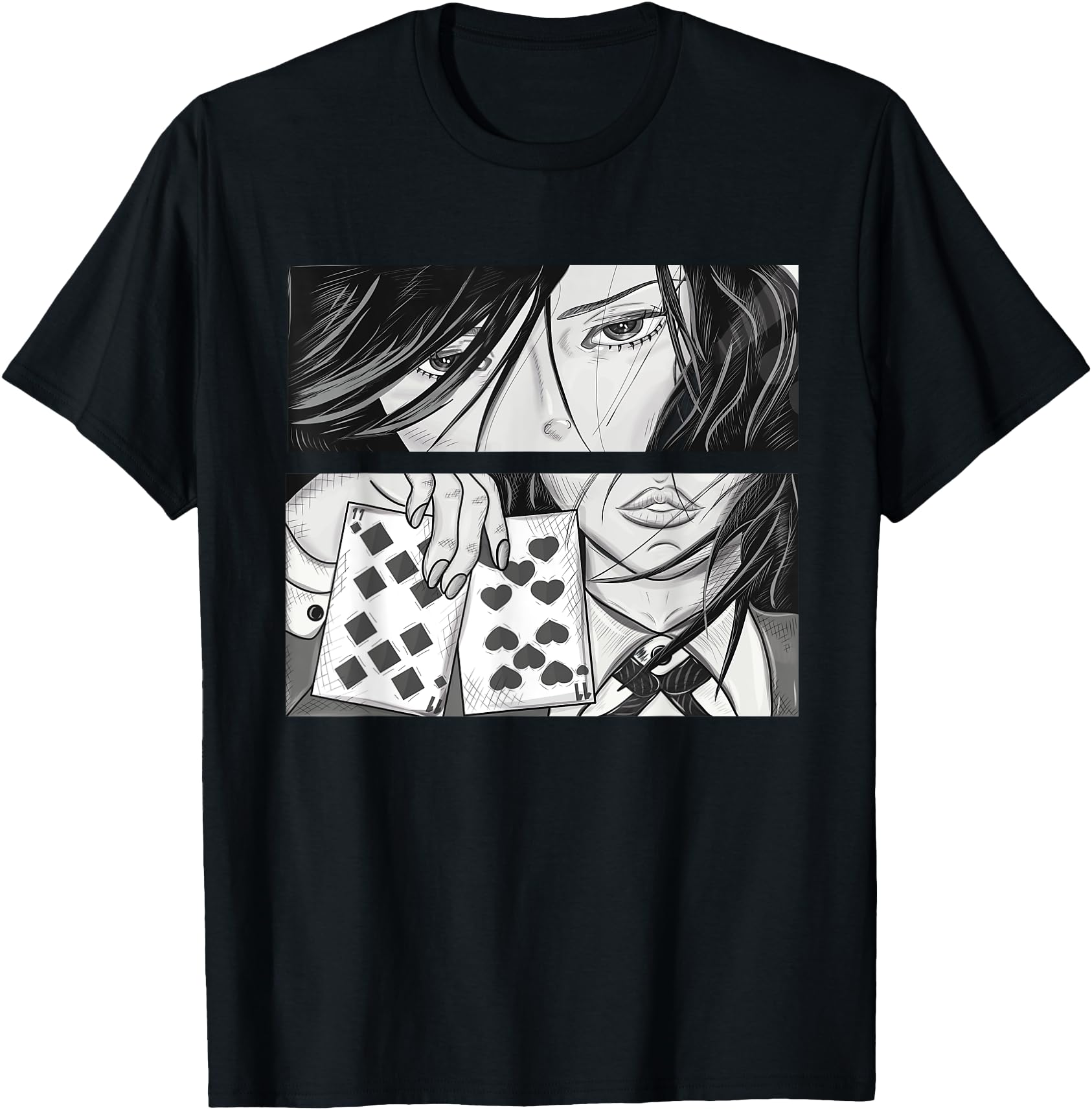 Exclusive Anime Poker Rare T-Shirt - Fun Novelty Design Men Women - T-Shirt, Sweatshirt, Hoodie