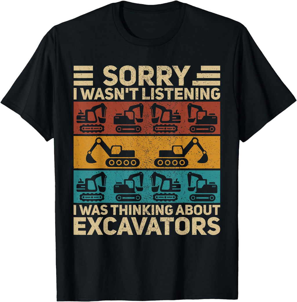 Excavators Outfit Construction Worker T-Shirt - Graphic Print Men Women - T-Shirt, Sweatshirt, Hoodie