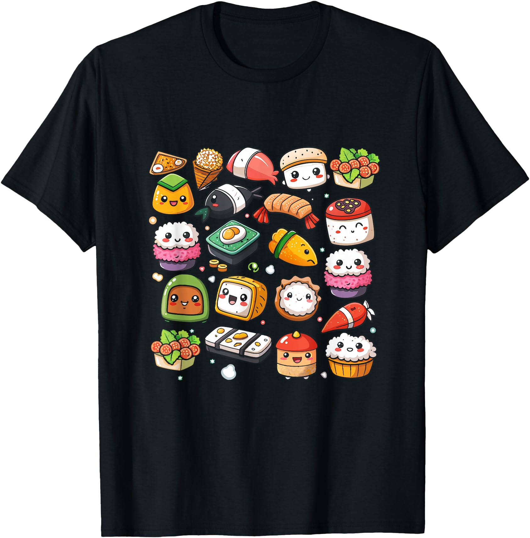 Handcrafted Kawaii Anime Sushi Korean Hoodie - Trendy Graphic for Adults - T-Shirt, Sweatshirt, Hoodie