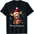 Original Merry Kissmyass Donkey T-Shirt - Aesthetic Graphic for Adults - T-Shirt, Sweatshirt, Hoodie
