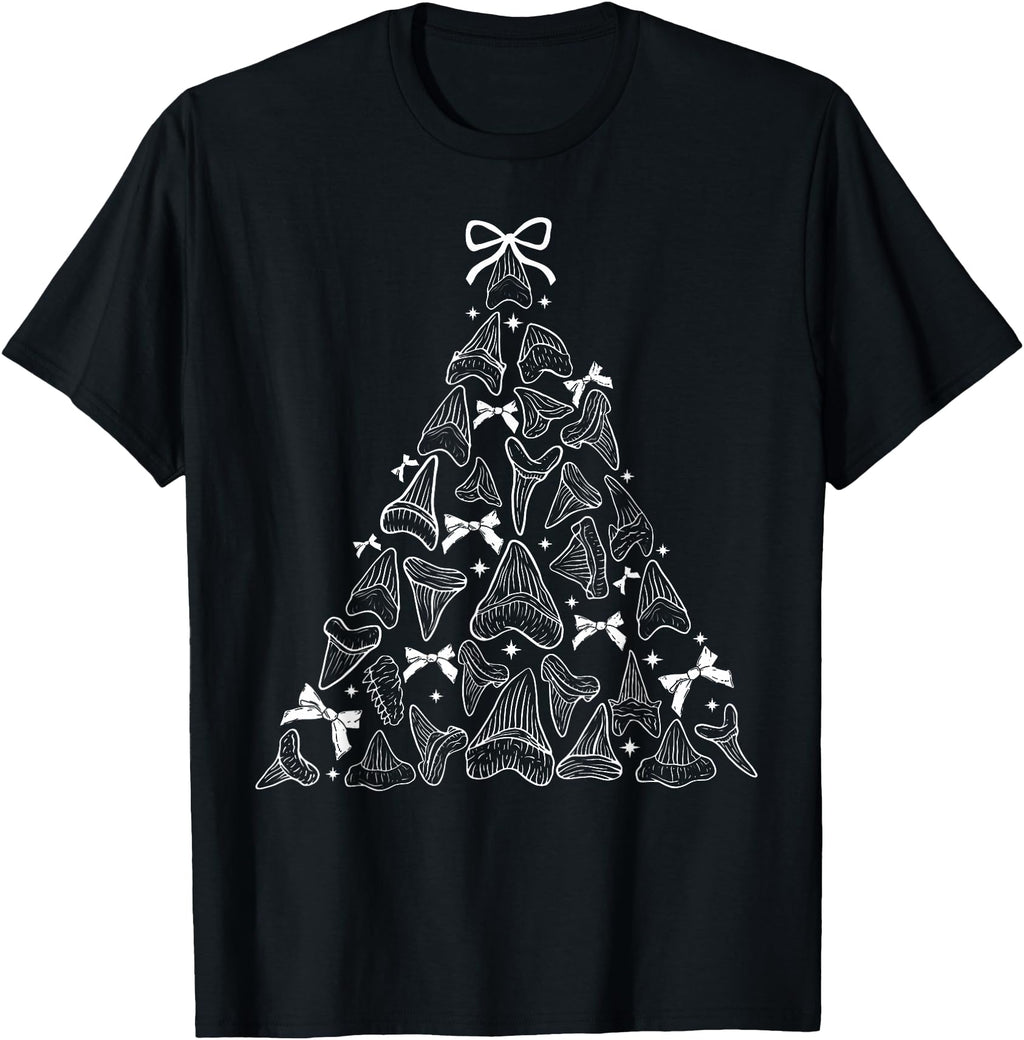 Handcrafted Shark Teeth Tree Marine Hoodie - Custom Art Print Unisex - T-Shirt, Sweatshirt, Hoodie