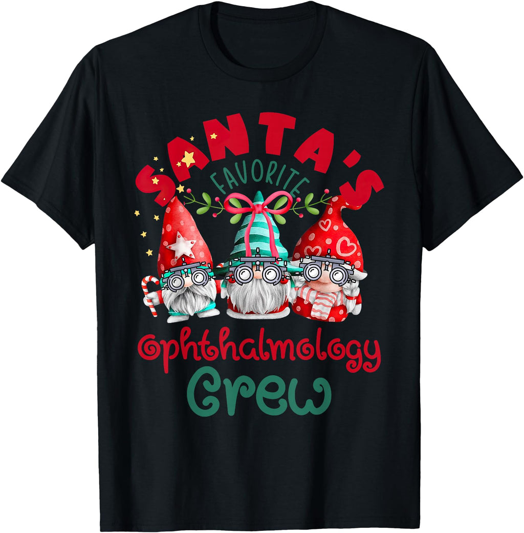 Santa S Favorite Ophthalmology Crew Eye T-Shirt - Graphic Print for Adults - T-Shirt, Sweatshirt, Hoodie