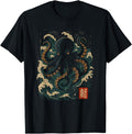 Exclusive Japanese Sea Monster Octopus T-Shirt - Trendy Graphic Men Women - T-Shirt, Sweatshirt, Hoodie