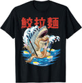 Ramen Miso Shark Kaiju Kanagawa Hoodie - Fun Novelty Design Men Women - T-Shirt, Sweatshirt, Hoodie