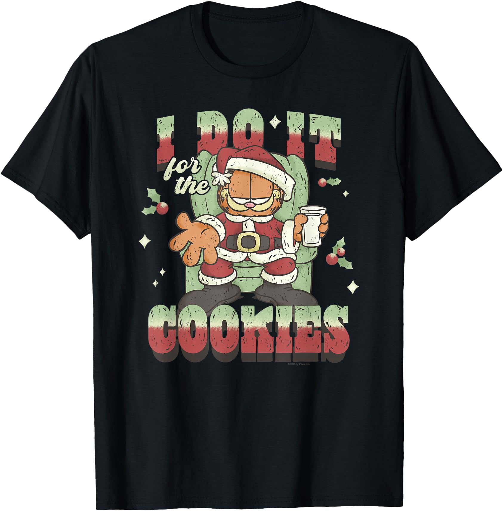 Garfield I Do It Cookies Holidays T-Shirt - Streetwear Style for Adults - T-Shirt, Sweatshirt, Hoodie