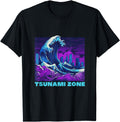 Great Wave Vaporwave Tsunami Zone T-Shirt - Streetwear Style Men Women - T-Shirt, Sweatshirt, Hoodie