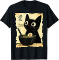Handcrafted Cat Ramen Japanese Kawaii Sweatshirt - Graphic Print Unisex - T-Shirt, Sweatshirt, Hoodie